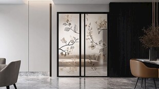 现代简约风格玻璃花纹移门