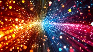 绚丽粒子光线闪耀特效