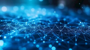 科技感网络线条背景画面