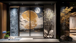 中式入户玄关典雅艺术景致