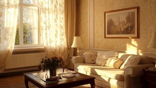 温馨典雅的客厅室内风光