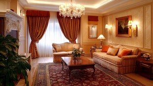 奢华温馨的欧式客厅空间