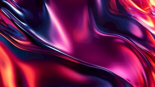 炫彩流动金属质感背景图