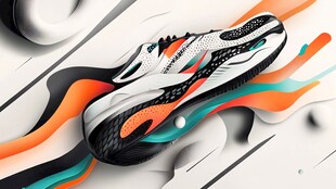 动感潮流运动鞋酷炫呈现