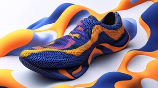 炫酷多彩运动鞋设计展示