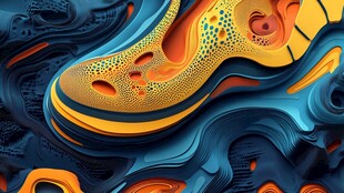 未来感炫酷潮流运动鞋设计