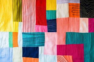 多彩拼布图案展示