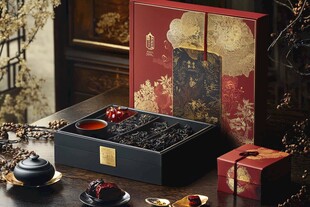 中式精美茶礼套装展示