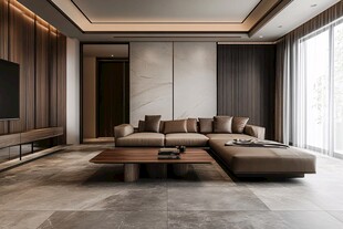 现代简约风舒适客厅空间
