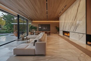 现代奢华客厅室内景观