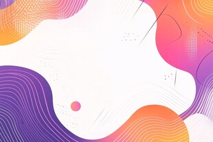 渐变波浪抽象背景图案