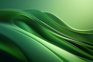 翠绿动感波浪抽象背景图
