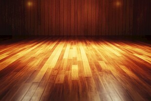 木质舞台地板暖光背景