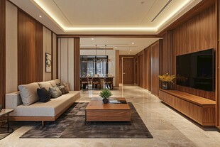 现代中式风客厅优雅空间
