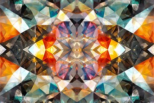 绚丽多彩几何抽象图案