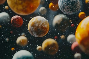 梦幻宇宙中的多彩星球