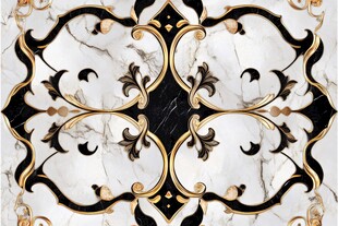 奢华大理石拼花瓷砖图案