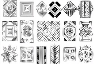 几何装饰图案集合
