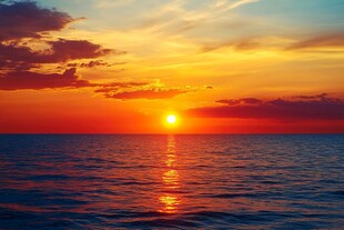海上日落美景