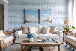 简约北欧风客厅温馨一角