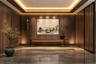 中式风格优雅客厅空间