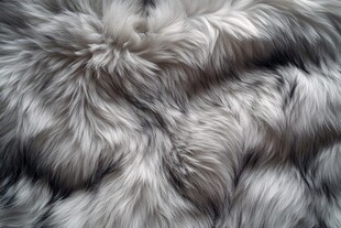 银灰色柔软毛绒材质纹理