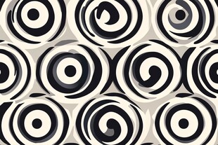 黑白螺旋图案无缝背景图