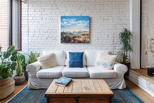 温馨北欧风客厅惬意一角