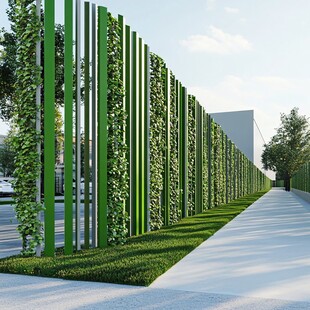 绿色垂直绿植景观墙设计
