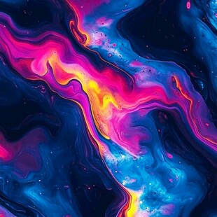 梦幻炫彩流体艺术图案