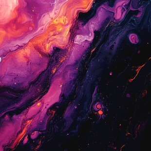 梦幻流体色彩抽象艺术画面