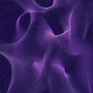 梦幻紫色线条抽象艺术背景