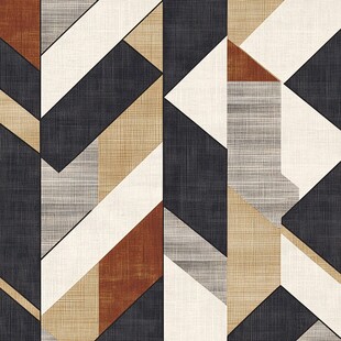 几何拼接风地毯纹理图案