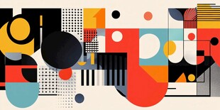 抽象几何艺术图案