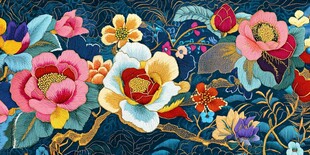 中式繁花锦簇图案设计