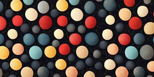 多彩圆点图案背景纹理