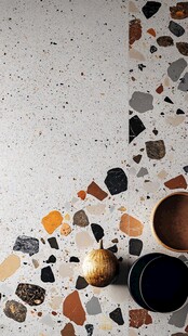 多彩水磨石与陶瓷器皿