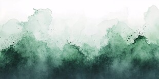 水墨风格的青绿烟雾背景