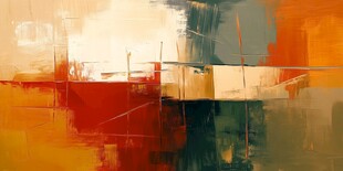 抽象色彩交融艺术画作