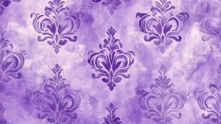 紫色复古花纹壁纸图案
