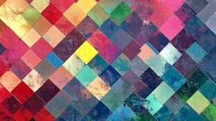 多彩方格抽象背景图案