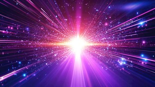 炫彩星芒光线背景图