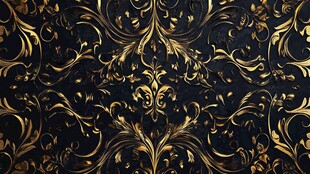 黑金奢华花纹背景图案