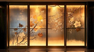 中式艺术玻璃门窗的雅致美