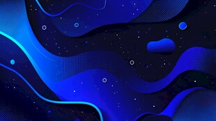 梦幻蓝色流体宇宙背景图