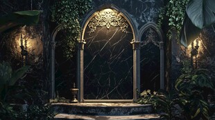 神秘奇幻的魔法花园之门