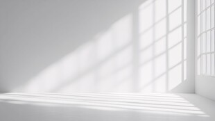 白色房间的光影艺术