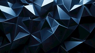 蓝色立体多边形几何背景