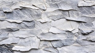 灰色石片墙面纹理特写