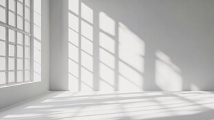 简约白房间的光影魅力